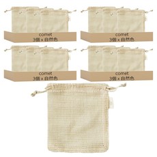 comet Home 棉質起泡網, 自然色, 12個