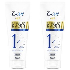 Dove 多芬 一分鐘深層修護護髮精華 180ml 針對染燙受損及分叉髮質, 2條