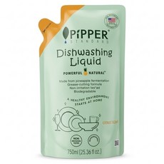 PiPPER STANDARD 沛柏 鳳梨酵素洗碗精 補充包, 750ml, 1包