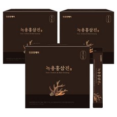 천호엔케어 녹용홍삼진 스틱 선물세트 60p + 쇼핑백, 720ml, 3개