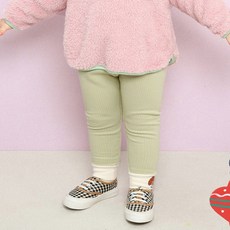mollimelli 嬰幼兒蓬鬆小狗刷毛羅紋內搭褲