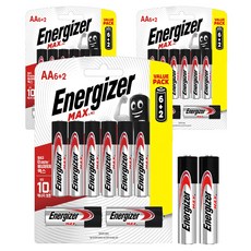에너자이저 맥스 AA 8입 + 맥스 AAA 2입 기획팩, 10개입, 3세트