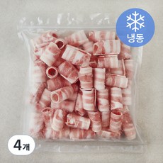 돌돌말이 대패삼겹살 바로구이 (냉동), 4개, 750g