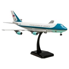 Hogan 1:200 B747-200 美國空軍一號 VC-25A 飛機模型 HG362049WH, 1個, 白色