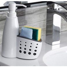 키밍 세제공병 수세미 거치대, 1개, 화이트 + 그레이