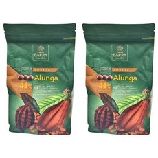 CACAO BARRY 可可巴芮 亞然加牛奶巧克力 41%鈕扣狀, 1kg, 2包