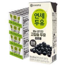 연세두유 뼈를 생각한 고칼슘 두유 검은콩, 190ml, 96개