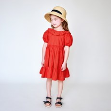 WALTONKIDS 女童透氣浪漫後背蝴蝶結洋裝