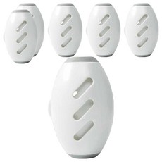 毛皇上 水洗滾筒黏毛器 白色 可水洗重複使用 居家清潔毛髮灰塵好幫手, 6.5 x 6.5 x 10cm, 6個