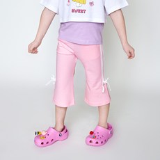 WALTONKIDS 女童透氣夏季靴型六分褲