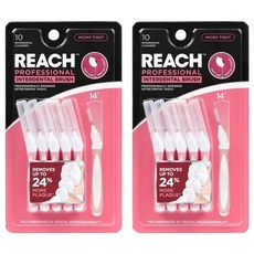 REACH 麗奇 齒科專家牙間刷 MICRO TIGHT1 SSSS款, 0.6mm, 10入, 2組