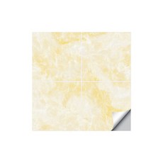 The Flow Company 加厚大理石防水磁磚翻新貼紙 4件組 黃色 地板, 4套