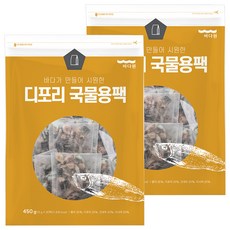 바다원 디포리 국물용 팩, 450g, 2개