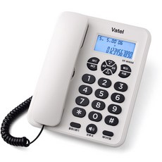 바텔 발신자 번호표시 유선전화기 화이트, VF-N1000