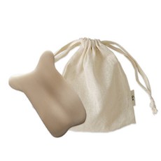 Nothyang 防皺滾輪蝴蝶刮痧按摩器+收納包, 微妙的金色（小袋）, 1套