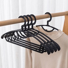 Standard Living 無痕防滑多功能衣架, 黑色, 20個