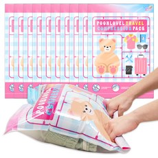 푸러블 여행용 압축팩 중대형, 1개, 10개입