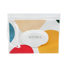 MOTHER-K 頂級乾濕兩用紙巾 攜帶包, 安全防水, 方便分裝, EVA材質, 混色, 1入, 1包