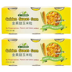 統一生機 金黃甜玉米粒, 190g, 6罐