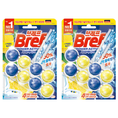 Bref 妙力 Power Active 懸掛式馬桶清潔球 強力清潔, 100g, 2組