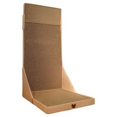 Samplemall 貓咪立式貓抓板, 1入, 咖啡色