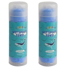 ZBIBI 吸水毛巾 海灘巾 泳池毛巾, 藍色, 2個