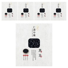 仁濟中藥 上級黑豆, 嚴選品質 顆粒飽滿, 300g, 5盒