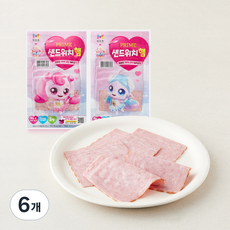 목우촌 프라임 티니핑 샌드위치햄, 90g, 6개