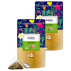 High Tea 伂橙 玫瑰南非綠國寶茶 無咖啡因 三角立體茶包設計 舒緩身心 享受寧靜。, 3g, 12包, 2袋