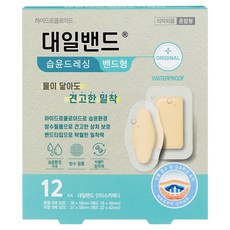 대일밴드 안티스카메디 습윤드레싱 방수밴드 2종, 12개입, 1개