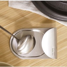 테이블아트 아벨라 대형 스텐304 국자받침대, 실버, 1개