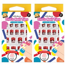 withshyan 女童美甲片, 12 砰, 2個