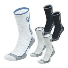 NEPA 復古氣墊船型戶外襪, 淺灰+灰色 2雙+深灰 2雙, 1組