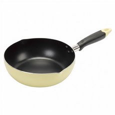 PEARL LIFE 珍珠金屬 IH適用煎鍋 氟塗層 HC-395 黃色, 24cm, 1個