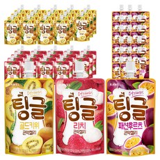 로엘 더 가벼워진 팅글 곤약젤리 3종 28팩 골드키위 10팩+리치 10팩+패션후르츠 8팩, 2세트
