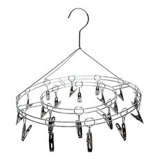 PEARL LIFE 珍珠金屬 Metalia系列 8夾智能不鏽鋼衣架, 銀色