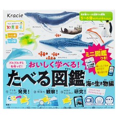 Kracie 葵緹亞 知育菓子 創意DIY 海洋圖鑑小達人 簡單有趣 不添加防腐劑 使用天然色素, 海洋圖鑑食玩 (1盒), 1盒