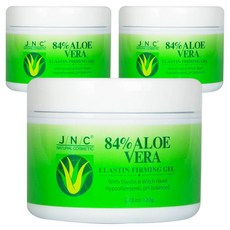 JNC NATURAL COSMETICS 84%蘆薈&彈性蛋白緊緻凝膠, 120g, 3罐