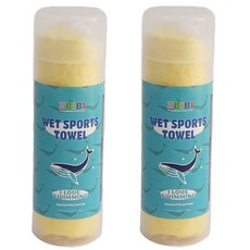 ZBIBI 吸水毛巾 海灘巾 泳池毛巾, 黃色, 2個