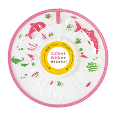 EDISON mama 安心洗髮伸縮透明擋水帽, 粉紅色, 1個