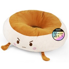 Baegot International 圓形麵包火鍋角色汽車旅行坐墊, 生氣款, 1個