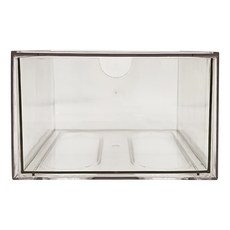 可堆疊收納盒, 大號, 16.5x10x10cm, 透明, 1個