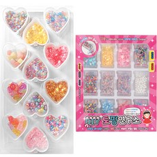 2Youngdesign 立體裝飾零件組 12入+方形收納盒 12入, 隨機發貨, 1套