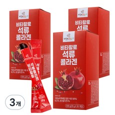 VITAHALO 石榴膠原蛋白果凍條 30條入, 600g, 3盒