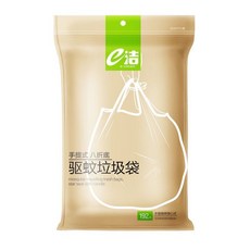 FIFIOO 背心式垃圾袋 48張x4捲 八摺底 防蚊防臭 添加香茅精油 手提式, 25L, 48張, 4捲