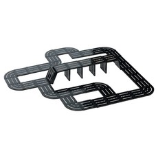 KiKimmy 軌道磁力片 補充包 50片裝, 1包, 黑灰色