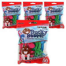 maxill 美適 ipana Bucky Beaver 兒童專用牙線, 4個, 50入