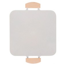 HONDONI 新款韓式麥飯石烤盤/不沾烤肉盤/燒烤盤/煎烤盤/卡式爐電磁爐烤盤 附BBQ全配 方形白色, 31cm, 1個