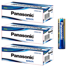 Panasonic EVOLTA 頂級鹼性 AAA 電池 LRO3EG, 12入, 3個