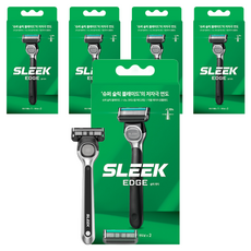 DORCO 多可樂客 Slick Edge 刮鬍刀 + 刀片 2入組, 5套